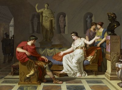 Cleopatra y Octavio de Louis Gauffier